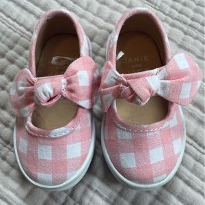Adorable pink and white Janie and Jack shoe